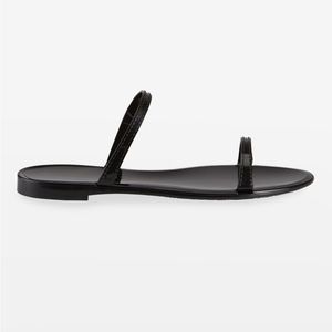 Black Stuart Weitzman Sawyer Slides!